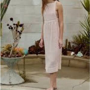 Free People Light Off White Tan Midi Dress